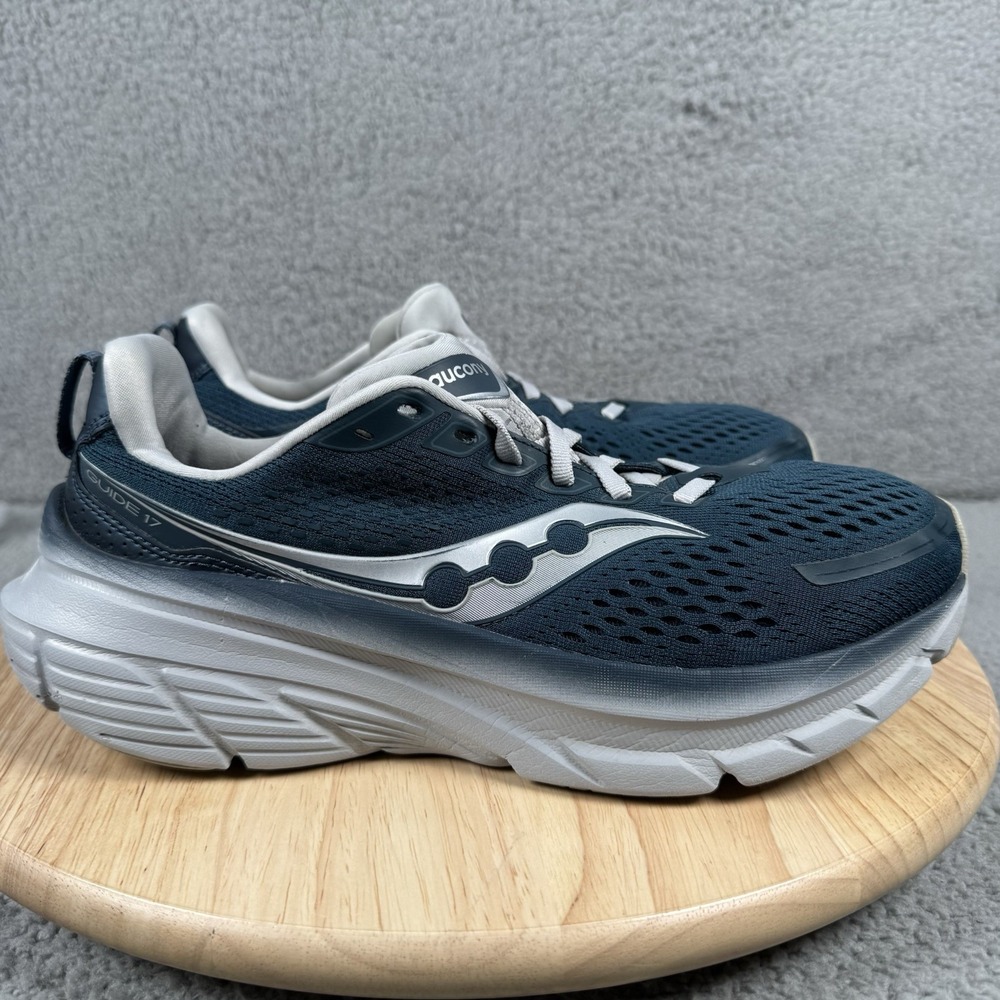 Saucony Guide 17 Shoes Mens 8.5 Denim Cloud Marine Trainer Cushion Support